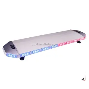 TBD-6E905 High power transparent amber red blue full size strobe emergency truck ambulance led warning light bar