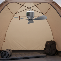 Ventilateur de plafond pliable à télécommande avec batterie intégrée, lumière LED rechargeable sans fil, pour camping, voiture/extérieur, vente directe d'usine
