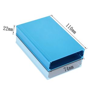 Silver Aluminum Alloy Heat Sink <b>Enclosure</b> Industrial Anodized Surface Customizable PCB Board Terminal Block IP54 Rated OEM/ODM - Product Image 1