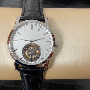 Reloj mecánico automático tourbillon de lujo de alta gama con esfera de cristal de zafiro, estilo sencillo, reloj con encanto empresarial. - Product Image 2