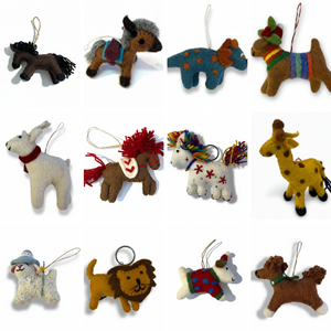 Llavero de Fieltro de Lana Hecho a Mano con Forma de Animal, Colgante de Alta Calidad para Decoración Navideña y Bolsos de Mujer - Product Image 5