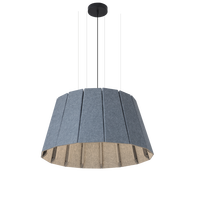 Lampe suspendue en feutre recyclé avec éclairage LED moderne acoustique pour la décoration de la maison et du bureau, hauteur réglable et intensité variable