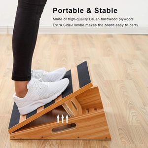 Planche inclinée en <span class=keywords><strong>bois</strong></span> escabeau pour extension de jambe. Pédale de planche inclinée réglable pour genoux, jambes et chevilles. - Product Image 6