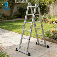 Échelle pliante multifonction en aluminium |   Échelle télescopique en A pour la maison et la construction |   Escalier portable antidérapant
