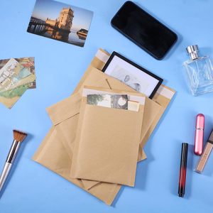 Sobre de Papel Kraft con Burbujas, Resistente a Impactos y al Agua, Bolsa de Mensajería para Comercio Electrónico, Embalaje Logístico - Product Image 2