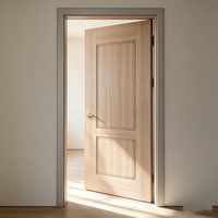 Porte intérieure en bois MDF étanche en PVC noyer écologique pour projets de villas et d'appartements de luxe