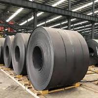Grand stock de bobines de tôle d'acier au carbone laminées à chaud HRC Q195 Q215 Q235 Q275 Q355 SS400 A36 JIS EN pour conteneurs