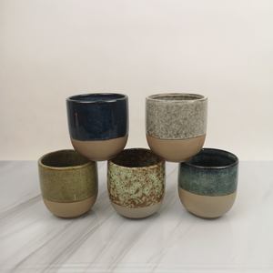 Vela de cerámica esmaltada reactiva personalizada, contenedor de vela, tarros, maceta - Product Image 3