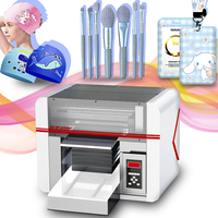 Terbaru mini A3 UV flatbed printer UV printer cetakan AB lem pena pernis casing ponsel folder UV DTF printer