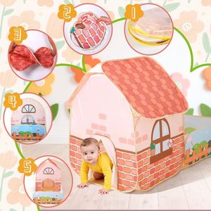 Tente de jeu pliable pour bébé, imperméable, thème jardin, pour l'intérieur et l'extérieur, avec fosse à balles - Product Image 3