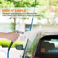 BLUEBIRD Nozel Semprot Air Taman dari Baja Tahan Karat dengan Pola Semprot Variabel dan Kontrol Aliran untuk Cuci Mobil, Irigasi Bunga dan Benih