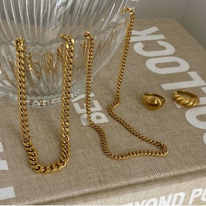 Collier Minimaliste Multiples Styles Collier Cain Personnalisé en Acier Inoxydable Plaqué Or 18k - Product Image 6