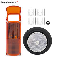 Sensor de Movimiento para Garaje, Fotocélula Reflectora 12-24V DC/AC con Cubierta Impermeable, Sensor Infrarrojo para Puerta de Seguridad