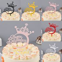 100 styles de décorations de gâteau en acrylique de grande taille pour les anniversaires, la fête des mères, les remises de diplômes, la Saint-Valentin, pour décorer les fêtes