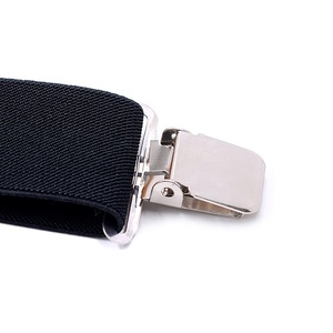 <span class=keywords><strong>Tirantes</strong></span> Elásticos Negros Resistentes para Hombre, con Clips Ajustables de 2 Pulgadas de Ancho, Diseño en X, para el Trabajo, Venta al Por Mayor - Product Image 5