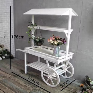 Bằng Gỗ Món Tráng Miệng Hiển Thị Thanh Kẹo Giỏ Hàng Bánh Xe Cho Đám Cưới Ngoài Trời Tổ Chức Sự Kiện Đảng Trang Trí Hoa Ngọt Ngào Thiết Kế Cho Đám Cưới - Product Image 3