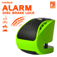 Antivol de disque 120 dB pour moto, vélo électrique et scooter – Alarme extérieure antivol et anti-collision pour frein à disque