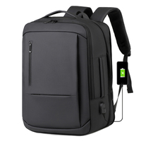 Sac à dos multifonctionnel pour ordinateur portable, personnalisable avec logo, idéal pour les voyages d'affaires, durable, décontracté, pour étudiants, avec port USB