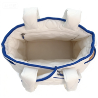 Maßgefertigte Puffer Pickleball Unisex Wasserdichte Maschinenwaschbare Luxus-Denim-Tragetasche mit USB PVC-Futter für Sport und Freizeit