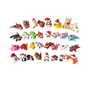 Figurines d'animaux en silicone souple imprimées en 3D, ornements lumineux 3D pour sacs surprise de Noël, pour enfants de 5 à 7 ans (maternelle) - Product Image 5