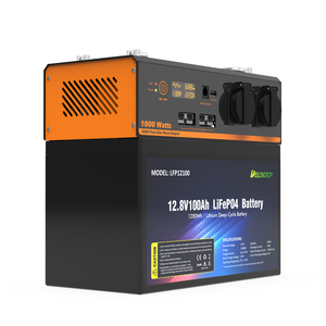 Kit de Sistema Solar Portátil de 12V para Acampar Fuera de la Red con Batería de Iones de Litio de 100Ah y Almacenamiento de Energía LFP12100 - Product Image 1