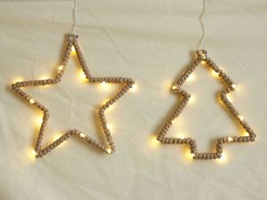 Lámpara Colgante con Motivo, Luz Cálida Creativa, 24V, Luna, Estrella, Modelado, Motivo para Navidad, Hogar, Interior y Exterior, Decoración de Vacaciones - Product Image 4