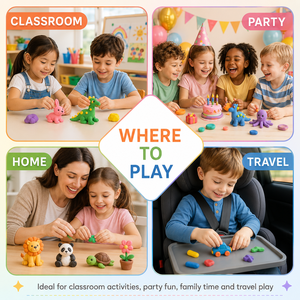 Kit d'argile à séchage à l'air pour enfants, 45 couleurs d'argile à modeler souple en pots avec boîte cadeau, fournitures d'artisanat OEM/ODM pour les acheteurs en gros, ensemble de loisirs créatifs - Product Image 4