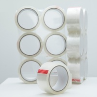 Ruban adhésif transparent personnalisé en BOPP thermofusible pour emballage fragile, biodégradable, imperméable, en rouleau jumbo, super fin
