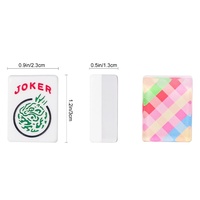 Tuiles de Mahjong en Acrylique Transfrontalières les Plus Vendues – Mini Jeu de Poker Américain Portable et Personnalisable pour le Divertissement à Domicile (Échantillons)