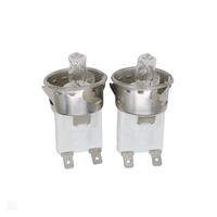 Ampoule halogène personnalisée de 35.5mm pour four, barbecue, grille-pain, four, source d'alimentation électrique en acier inoxydable résistant à la chaleur à-300 °C