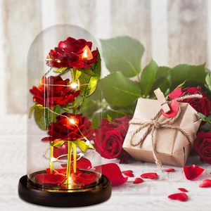 Decoración de San Valentín de Moda, Rosa Acrílica de Simulación con Luz LED, Flor Eterna Preservada, Regalo TY-0711-39 Yuou - Product Image 5