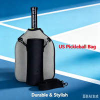 Housse de protection portable en néoprène pour raquettes de pickleball, durable, en nylon, convient aussi aux raquettes de tennis de table
