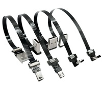 Flex Thin Flat FPC FPV USB 2.0-Datenverlängerungskabel 180-Grad-Winkel USB-Daten ladekabel