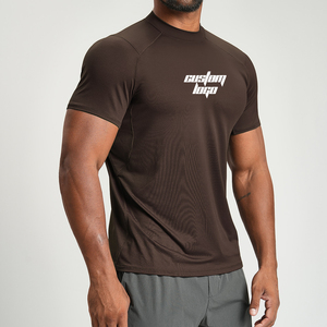 T-Shirt Estiva da Uomo Personalizzata, Traspirante, ad Asciugatura Rapida, Leggera, per Palestra, Corsa, Escursionismo, Allenamento, Casual, Manica Corta - Product Image 2
