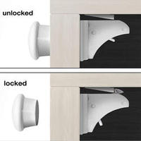 Vente chaude Jike ABS plastique magnétique armoire et tiroir serrures efficaces enfants sécurité serrures pour bébés facile à utiliser