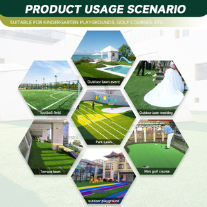 Tappeto in Erba Sintetica all'Ingrosso per Decorazione Pavimenti, Rotolo di Erba Artificiale per Campi <span class=keywords><strong>da</strong></span> <span class=keywords><strong>Calcetto</strong></span> - Product Image 4