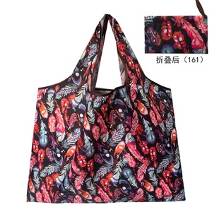 Promoção Eco-friendly reutilizável Ripstop Folding Tote <span class=keywords><strong>Bag</strong></span> Poliéster Foldable Mercearia Shopping <span class=keywords><strong>Bag</strong></span> - Product Image 4