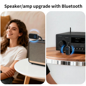 Receptor y Transmisor de Audio BT <span class=keywords><strong>2</strong></span> en 1 de Modo Dual M2, Adaptador Inalámbrico para Automóvil, Avión, TV, Auriculares, Altavoz - Product Image 5