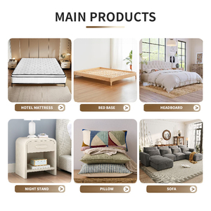 Giường ngủ khung gỗ nguyên khối cổ điển cao cấp YOSLEEP có ngăn chứa đồ, giường cỡ King/<span class=keywords><strong>Queen</strong></span> kèm bàn đầu giường, bộ nội thất phòng ngủ gia đình - Product Image 6