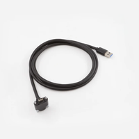 Kabel USB 3.0 Tipe-C Sudut Kanan dengan Pengunci Sekrup Ganda ZED 2i StereoLabs 0.3m 1.5m 3m untuk Mesin Visi Industri dan Robotika