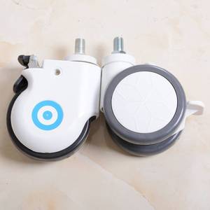 Ruedas giratorias Yingge de 75 mm con freno y silenciosas para camas médicas y accesorios de enfermería - Product Image 1
