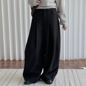 AIMEISI alla moda pantaloni larghi Casual <span class=keywords><strong>a</strong></span> <span class=keywords><strong>gamba</strong></span> <span class=keywords><strong>larga</strong></span> e in tinta unita pantaloni semplici pantaloni larghi da donna - Product Image 2