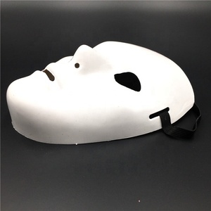 Maschere Jabbawockeez in Plastica <span class=keywords><strong>Bianca</strong></span> per <span class=keywords><strong>Halloween</strong></span>, <span class=keywords><strong>Maschera</strong></span> Integrale per Uomo e Donna, Stile Hip Hop - Product Image 3