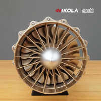 Nikola J-20 modèle d'assemblage de moteur d'avion de chasse de conception moderne en métal motif abstrait pour anniversaire