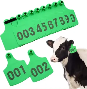 Animal Marking Ear Tag for Cow Cattle Large Size Mark Ear Tag 7.5*10cm Cattle Dairy Ear Tag For Cattle Farm