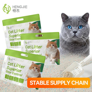 हेंगज़ी फैक्टरी थोक अनुकूलित सूत्र प्राकृतिक मिश्रित बेंटनाइट कैसावा बिल्ली लिटर - Product Image 1