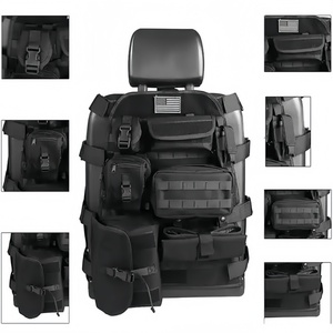 Organizador de asiento trasero para coche MMC AKM-082 con 7 bolsas, mochila táctica portaplacas, sistema Molle, para tiro al aire libre, hecho en China - Product Image 3