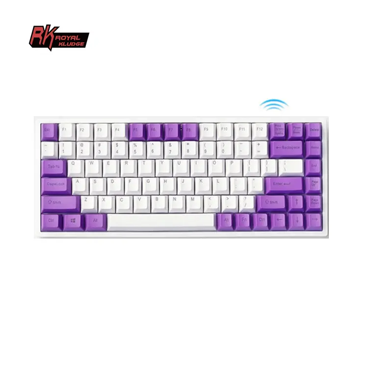 Cheap Factory Price keycaps for mechanical keyboard Royal Kludge gaming backlit logo customized keyboard office black keyboard