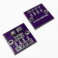#64097 AHT20 + BMP280 kit modul Sensor Digital, presisi tinggi untuk pengukuran tekanan atmosfer kelembapan temperatur