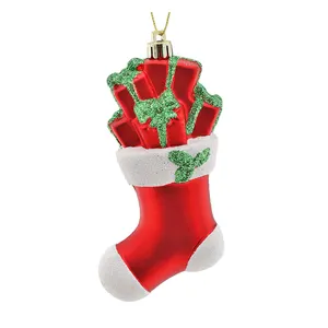 산타 클로스 눈사람 장난감 매달려 크리스마스 트리 장식 축제 스타일 손으로 그린 공예 장식품